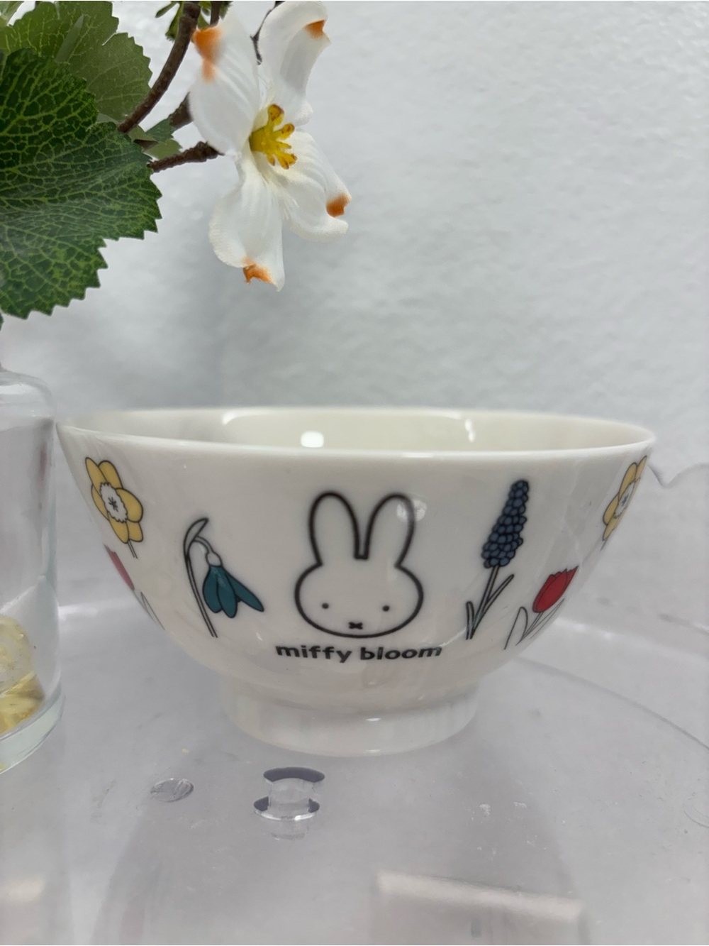 Miffy Bloom White Ceramic Bowl by miffy bloom